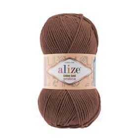 Alize 493 kahve 5'li Cotton Gold Pratica El Örgü İpi