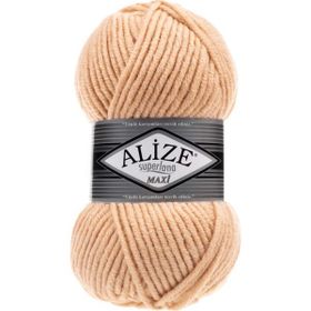 Alize 502 Krem Karamel Superlana Maxi 5 Adet El Örgü İpi