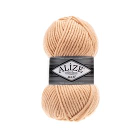 Alize 502 Krem Karamel Superlana Maxi 5 Adet El Örgü İpi