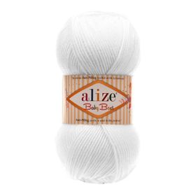 Alize 55 beyaz 5'li Baby Best El Örgü İpi