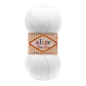 Alize 55 beyaz 5'li Baby Best El Örgü İpi