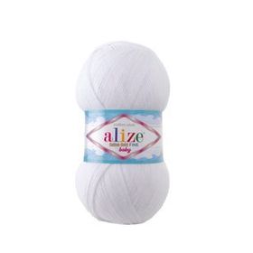 Alize 55 beyaz 5'li Baby Best El Örgü İpi