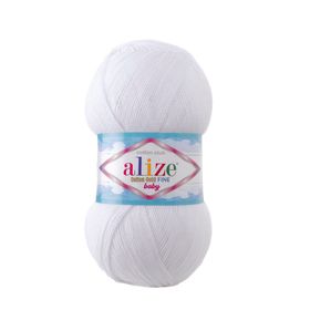 Alize 55 beyaz 5'li Baby Best El Örgü İpi