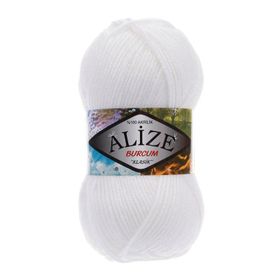 Alize 55 Beyaz 5'li Burcum Klasik El Örgü İpi