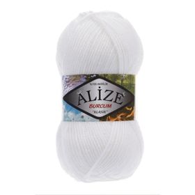 Alize 55 Beyaz 5'li Burcum Klasik El Örgü İpi
