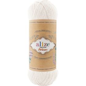 Alize 55 Superwash Artisan Beyaz El Örgü İpi