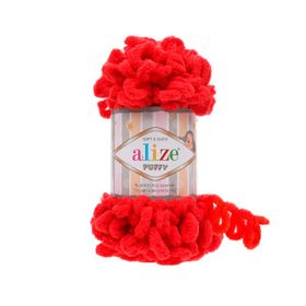 Alize 56 kırmızı 5'li Soft Plus El Örgü İpi