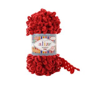 Alize 56 kırmızı 5'li Soft Plus El Örgü İpi