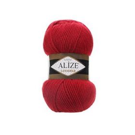 Alize 56 kırmızı 5'li Soft Plus El Örgü İpi