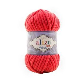 Alize 56 kırmızı 5'li Velluto El Örgü İpi
