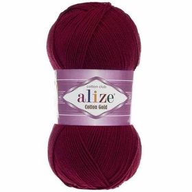 Alize 57 Bordo Cotton Gold El Örgü İpi