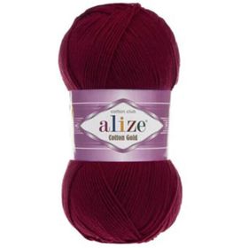 Alize 57 Bordo Cotton Gold El Örgü İpi