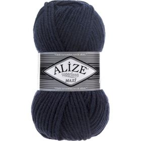 Alize 58 Lacivert 5'li Süperlana Maxi El Örgü İpi