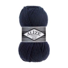 Alize 58 Lacivert 5'li Süperlana Maxi El Örgü İpi