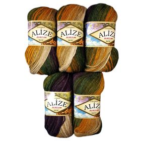 Alize 5850 5'li Burcum Batik El Örgü İpi