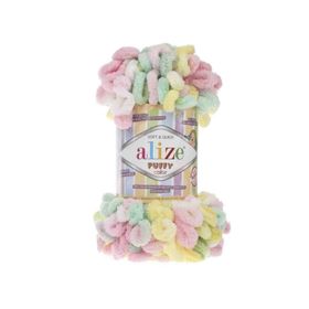 Alize 5862 5'li Puffy Color Fuşya El Örgü İpi