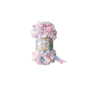 Alize 5945 5'li Bebe Mavi 100 gr Puffy Fine Color El Örgü İpi
