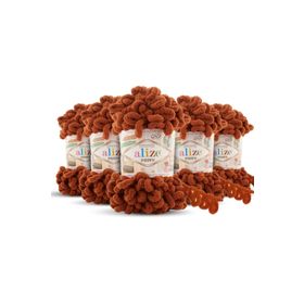 Alize 597 Tarçın 5'li Puffy 100 gr El Örgü İpi