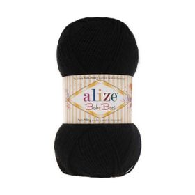 Alize 60 siyah 5'li Baby Best El Örgü İpi