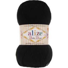 Alize 60 siyah 5'li Baby Best El Örgü İpi