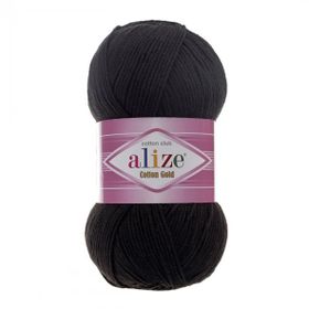Alize 60 Siyah Cotton Gold Amigurumi Örgü İpi