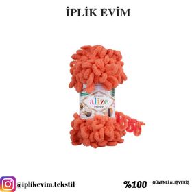 Alize 619 Mercan Puffy El Örgü İpi