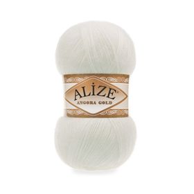Alize 62 Açık Krem 5'li Angora Gold El Örgü İpi