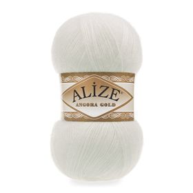 Alize 62 Açık Krem 5'li Angora Gold El Örgü İpi