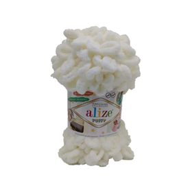 Alize 62 Açık Krem 5'li Puffy Fine El Örgü İpi