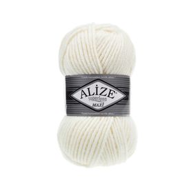 Alize 62 Açık Krem 5'li Süperlana Maxi El Örgü İpi