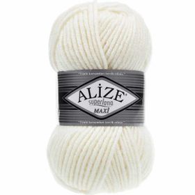 Alize 62 Açık Krem Superlana Maxi 100 gr Örgü İpi