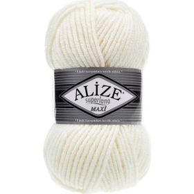 Alize 62 Açık Krem Superlana Maxi 100 gr Örgü İpi