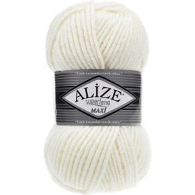 Alize 62 Açık Krem Superlana Maxi 100 gr Örgü İpi