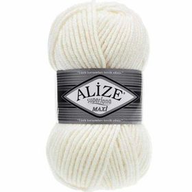 Alize 62 Açık Krem Superlana Maxi 100 gr Örgü İpi