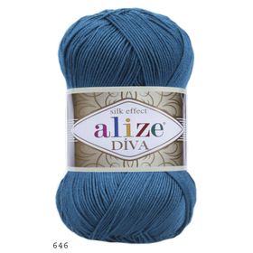 Alize 646 Mikanos Mavi Diva El Örgü İpi