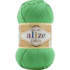 Alize 778 Bahar Yeşili Diva Merserize 5 Adet El Örgü İpi