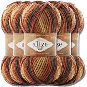 Alize 7784 5 Adet Superlana Maxi Batik El Örgü İpi