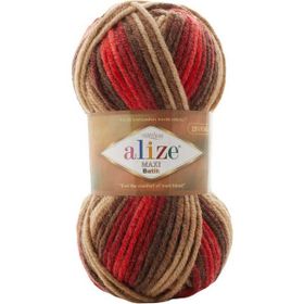 Alize 7802 5 Adet Süperlana Maxi Batik El Örgü İpi