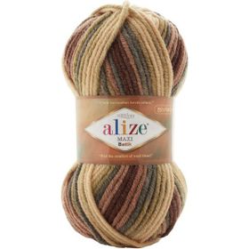 Alize 7804 5 Adet Süperlana Maxi Batik El Örgü İpi