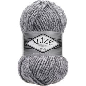 Alize 801 jaspe Gri 5'li Süperlana Maxi El Örgü İpi