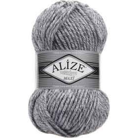 Alize 801 jaspe Gri 5'li Süperlana Maxi El Örgü İpi