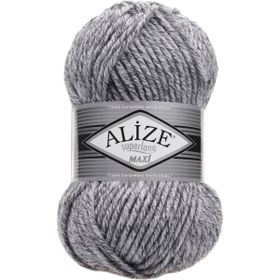 Alize 801 jaspe Gri 5'li Süperlana Maxi El Örgü İpi