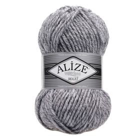 Alize 801 Jaspe Gri Dişi Superlana Maxi El Örgü İpi
