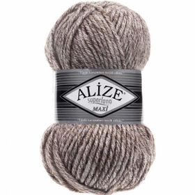 Alize 803 Jaspe Sütlü Kahve Superlana Maxi Örgü İpi