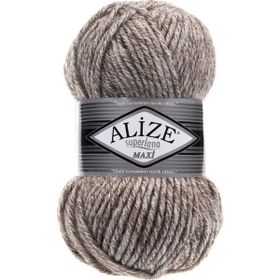 Alize 803 Jaspe Sütlü Kahve Superlana Maxi Örgü İpi