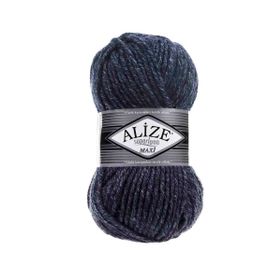 Alize 805 Lacivert Superlana Maxi El Örgü İpi Jaspe