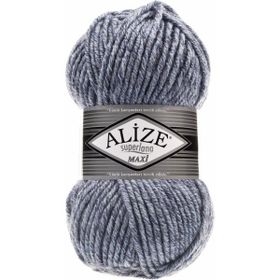 Alize 806 5 Adet Süperlana Maxi Jaspe Mavi Örgü İpi