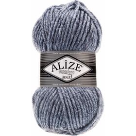 Alize 806 5 Adet Süperlana Maxi Jaspe Mavi Örgü İpi
