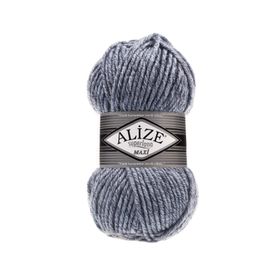Alize 806 5 Adet Süperlana Maxi Jaspe Mavi Örgü İpi