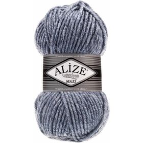 Alize 806 Mavi Superlana Maxi El Örgü İpi Jaspe